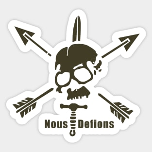 Nous Defions (Special Forces) Sticker